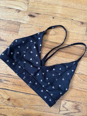 Glyder metallic Triangle Bralette / Sports bra workout Hiking exercise top xs